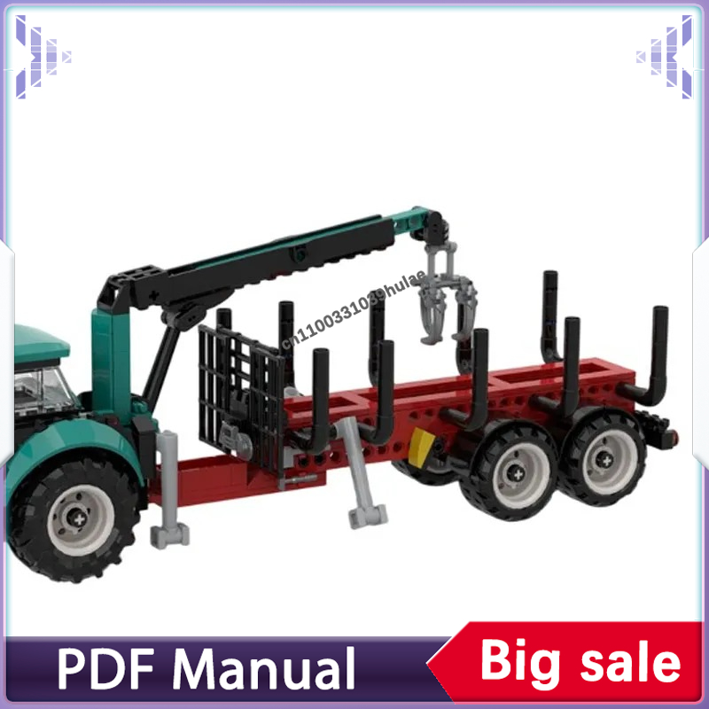 Tractor Implement - Urban City Tractor MOC Building Set,