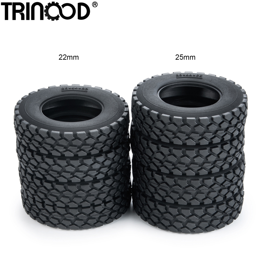 Tractor Implement - TRINOOD Tamiya Wheel Tires Rubber Tyre