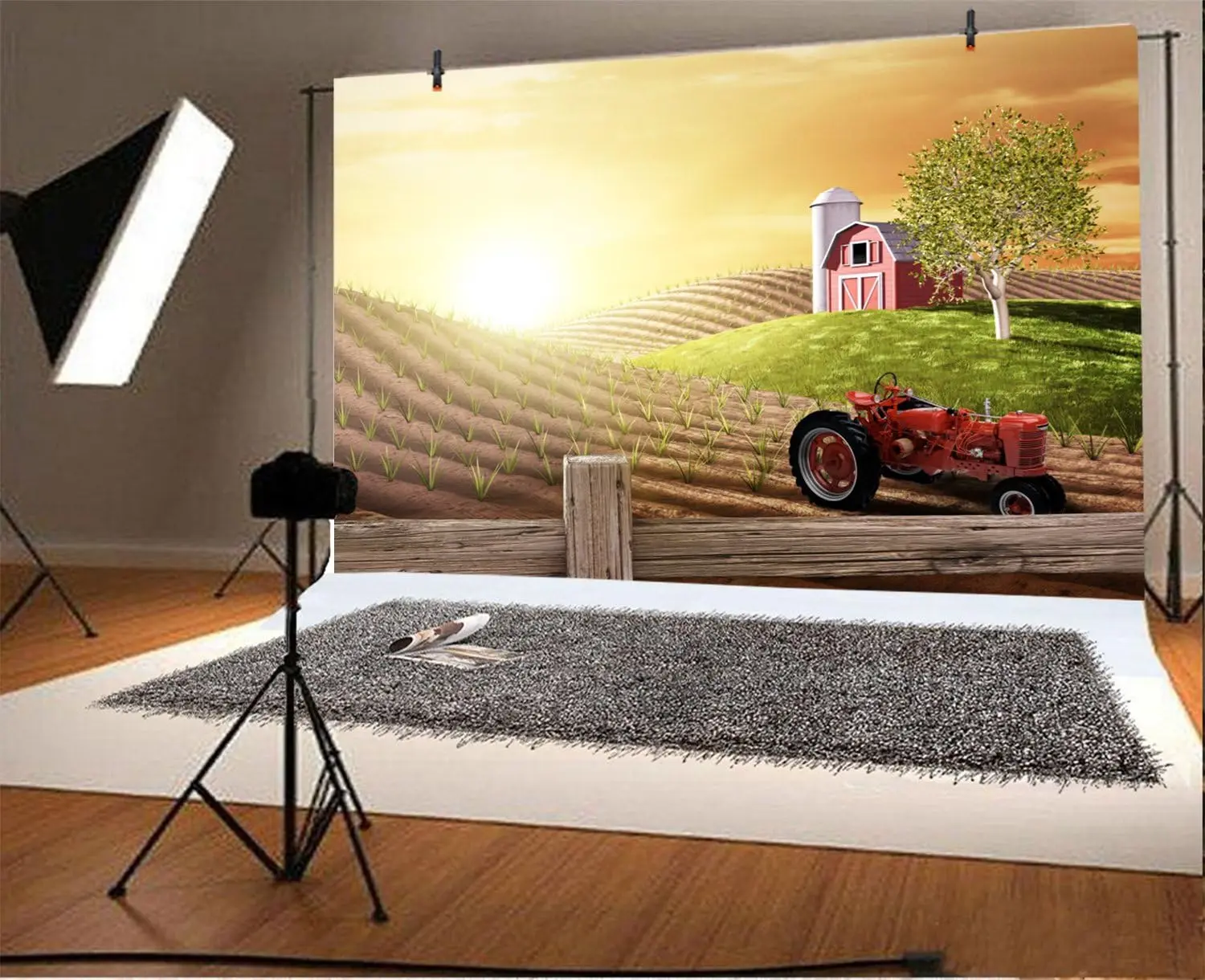 Morning Busy Farm Fresh Sunris - Agriculture Farming Background 리뷰 및 가격