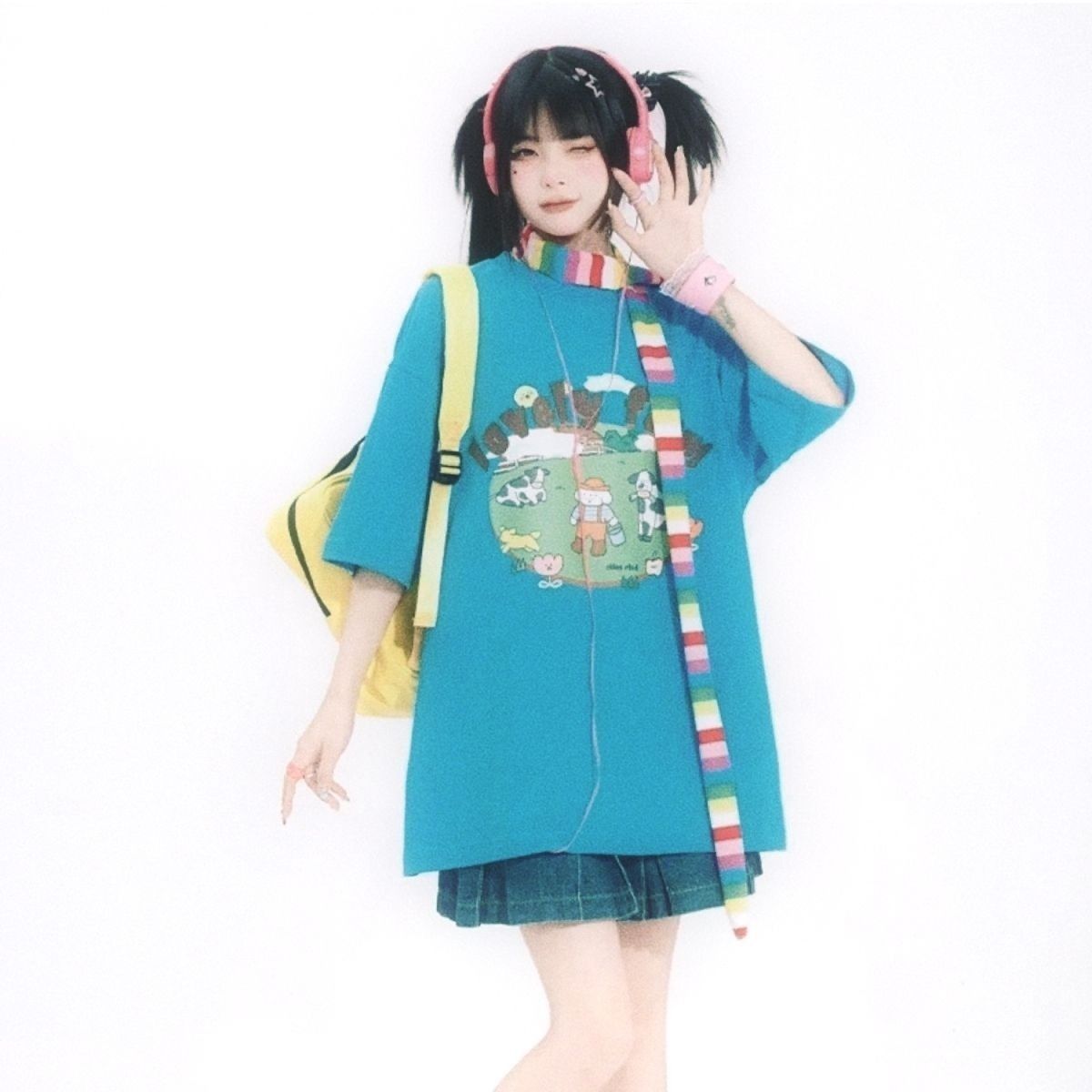 Y2K Aesthetic Oversized T-Shir - Farming Japan 리뷰 및 가격