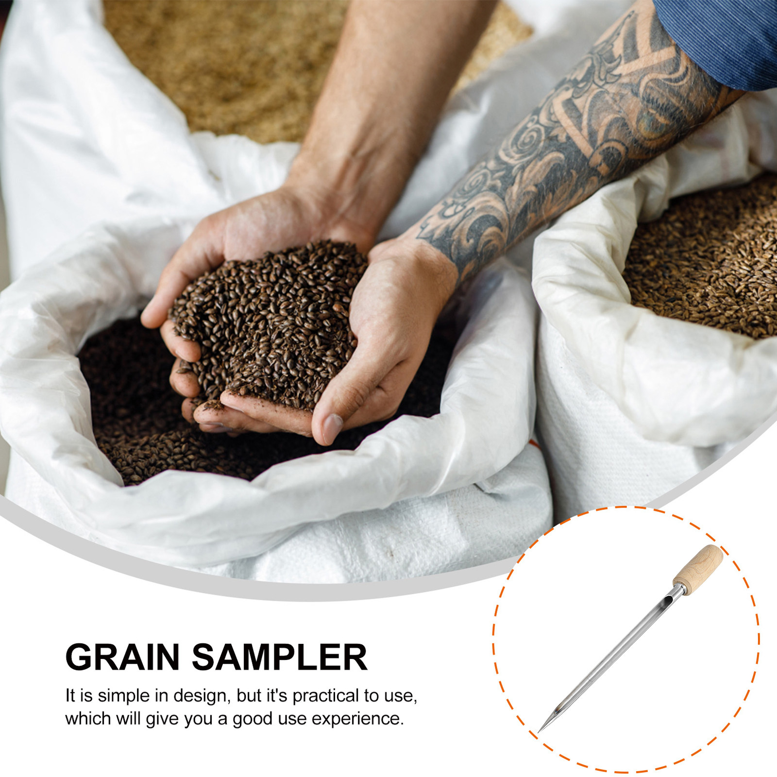 Rice Sampler Stainless Steel G - Agriculture Farming Experience 리뷰 및 가격