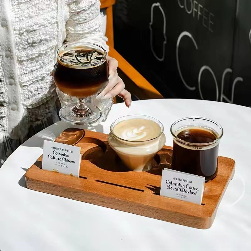 Wooden Coffee Cup Tray, Farm H - Farming Japan 리뷰 및 가격