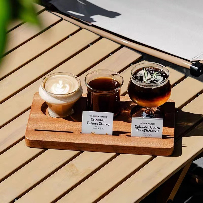 Wooden Coffee Cup Tray, Farm H - Farming Japan 리뷰 및 가격